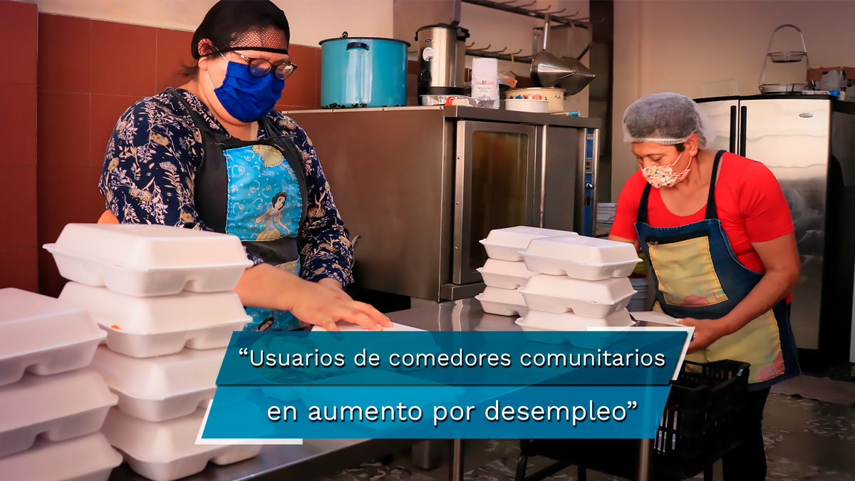 Puebla. En los comedores comunitarios los usuarios se triplicaron, sobre todo por desempleo