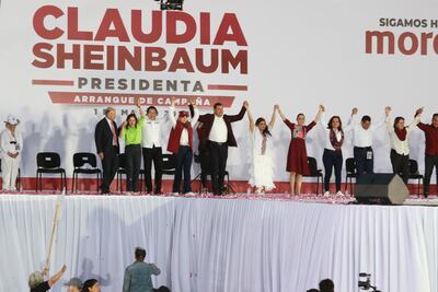 Armenta asiste al arranque de campaña de Claudia Sheinbaum
