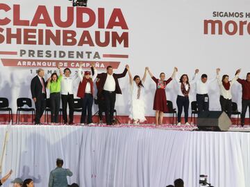 Armenta asiste al arranque de campaña de Claudia Sheinbaum