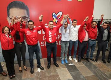 Candidatos del PRI-PAN al Senado inician campaña con la presencia de Alito en Puebla