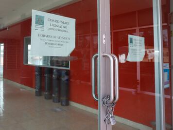 Sin operar la casa de gestión del diputado Saúl Huerta, en Puebla