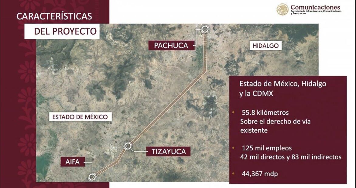 Ya se puso en marcha la obra del tren México-Pachuca | Foto Gobierno de México