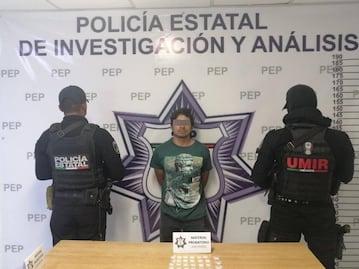 Arrestan en Coronango a hombre que obtenía droga en "cocina" de la México-Puebla