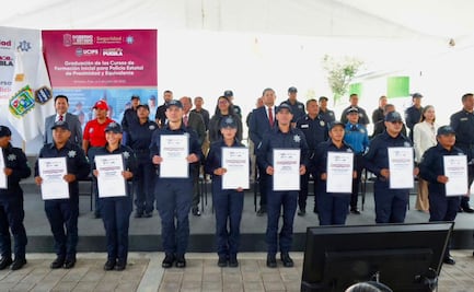 Se gradúan 300 nuevos policías en Puebla 