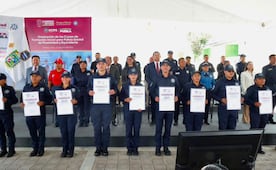 Se gradúan 300 nuevos policías en Puebla