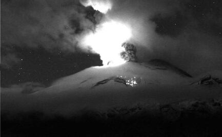Volcán Popocatépetl registra dos explosiones durante la madrugada