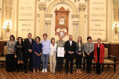 Gobierno municipal de Puebla reconoce a Adolfo Strauch como “visitante distinguido”