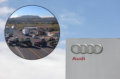 Audi suspende operaciones en Puebla por bloqueos carreteros
