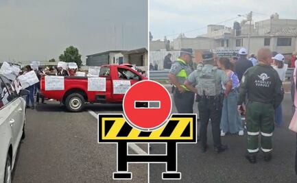 Manifestantes bloquean la autopista México-Puebla para exigir la liberación de un detenido