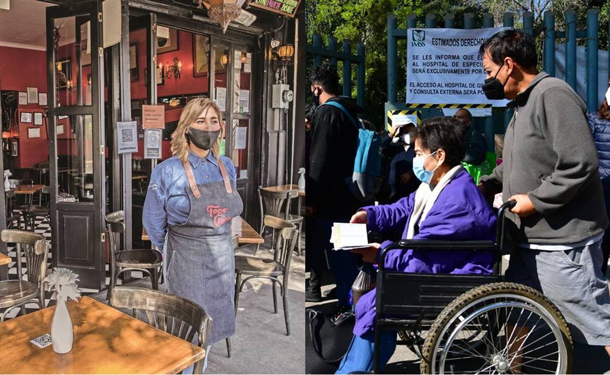 Por ómicron, restaurantes vacíos y hospitales llenos