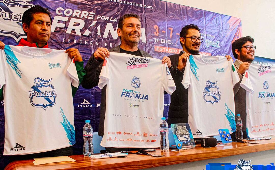 Tamariz y el Club Puebla presentaron las bases de la carrera “Corre por la Franja” | Foto:Club Puebla MX
