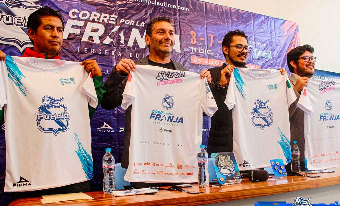 Tamariz y el Club Puebla presentaron las bases de la carrera “Corre por la Franja” | Foto:Club Puebla MX
