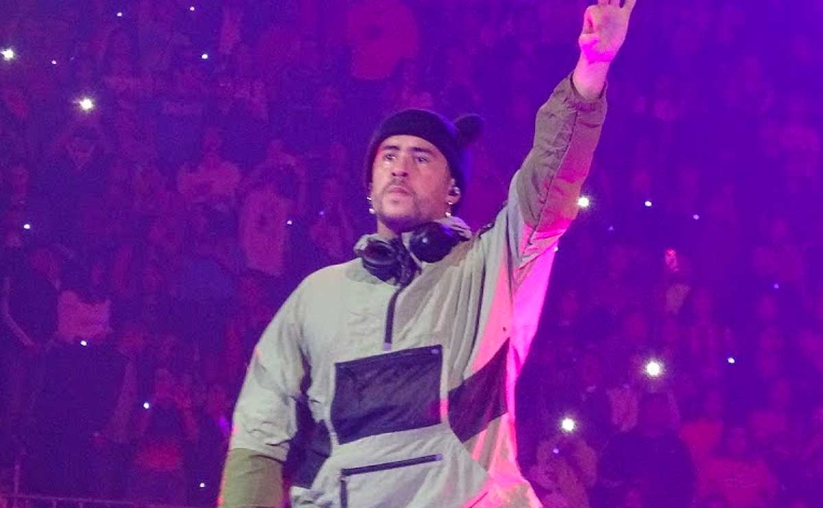 Bad Bunny hizo vibrar el estadio BBVA en Monterrey, donde sorprendió con su palmera voladora | Foto: Redes Sociales