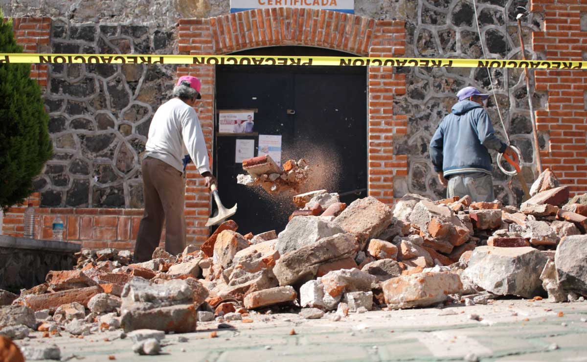 El sismo del 19S afectó a muchos inmuebles del estado | Foto: Agencia Es Imagen para El Universal Puebla