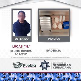 Detienen a pasajero en la CAPU con casi 3 kilos de cristal 