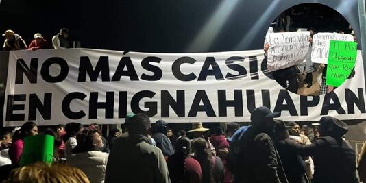 Manifestación en Chignahuapan: Bloquean el Festival de la Luz y la Vida por resolución del TEPJF