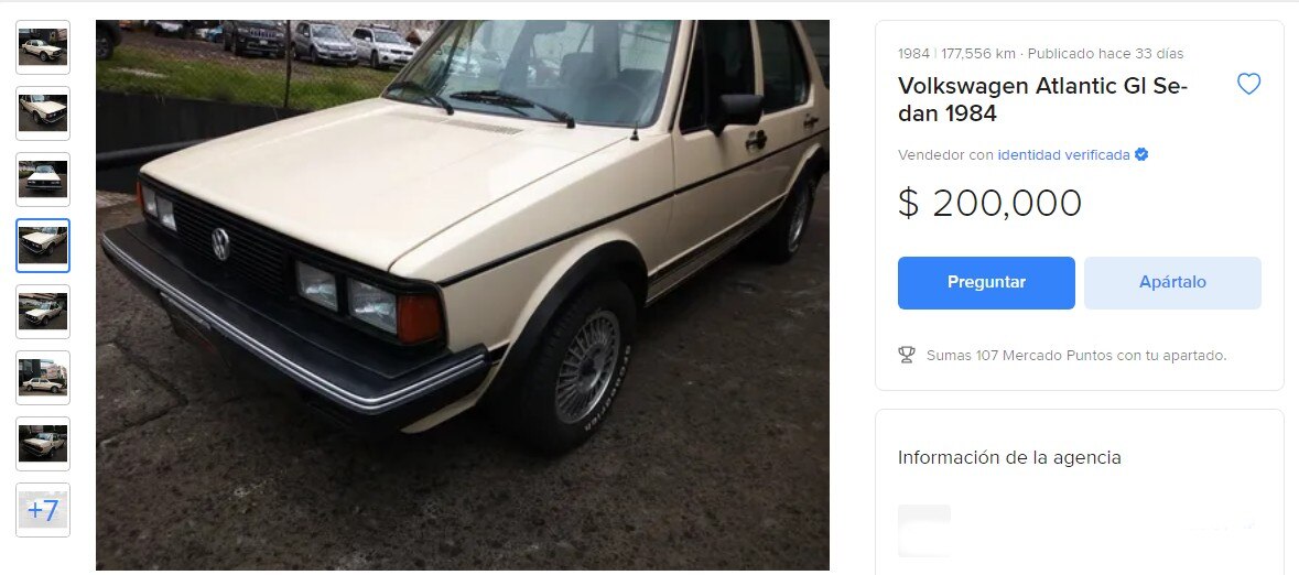 Atlantic, la primera generación del Jetta que se cotiza hasta en 200 mil pesos