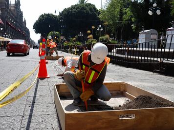 Obras de remodelación del zócalo no se aplazarán, advierte Claudia Rivera