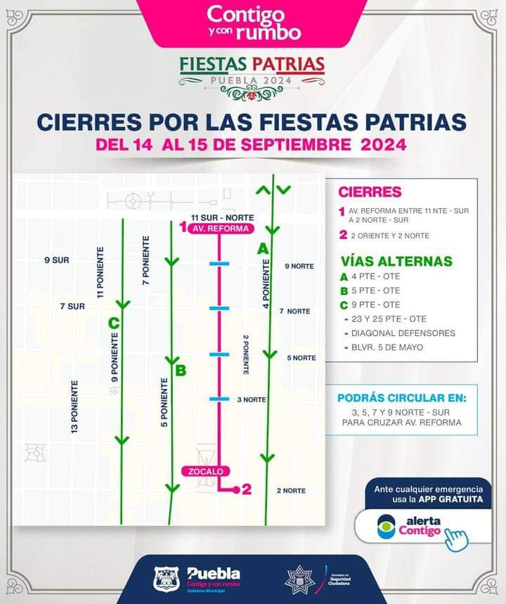 Debido a las fiestas patrias habrá varios cierres de calles el 14 y 15 de septiembre | EsImagen