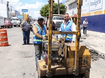 Avanza séptima etapa del programa de bacheo del ayuntamiento de Puebla