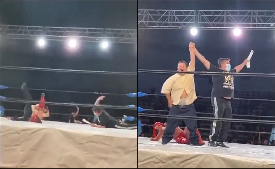 DRAGON LEE TUVO UN GRAN GESTO CON UN AFICIONADO SOBRE EL RING - FOTO: ESPECIAL