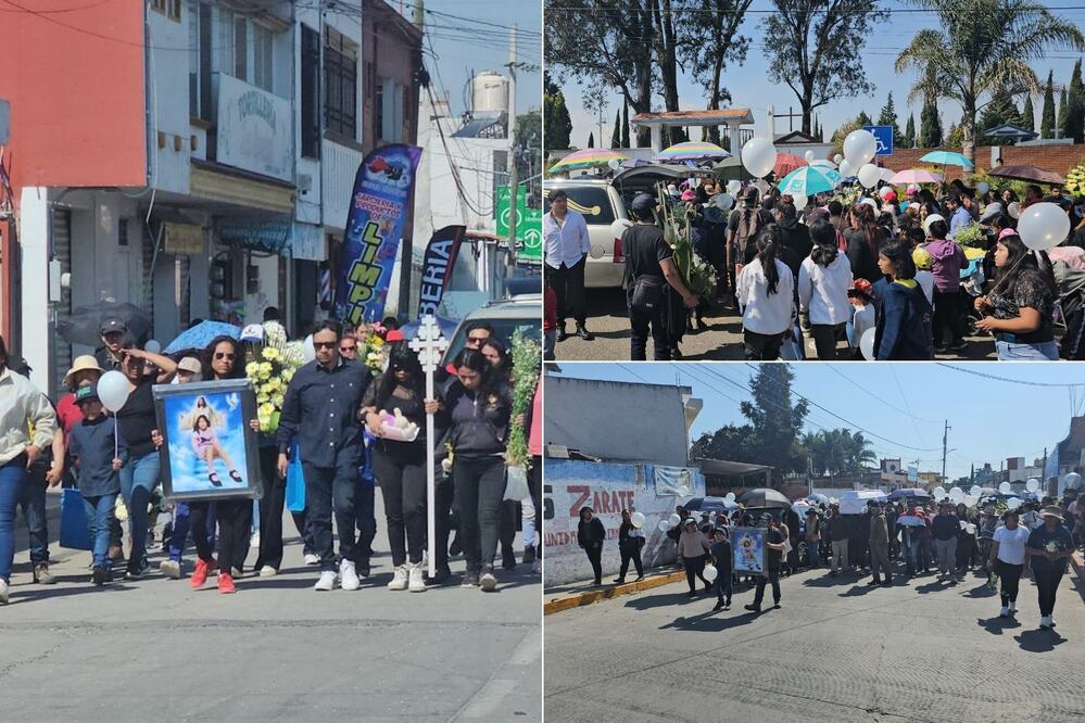Génesis fue despedida con globos blancos / Foto: EsImagen