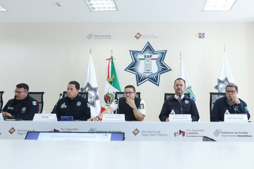 La Secretaría de Seguridad Pública de Puebla brindó detalles sobre la detención de "El Petrolero" | Agencia Es Imagen para El Universal Puebla
