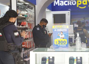 Asaltan tienda de celulares en el Centro Histórico