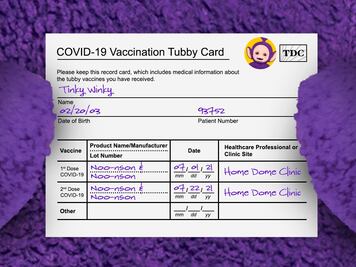 Teletubbies ya están vacunados contra Covid-19