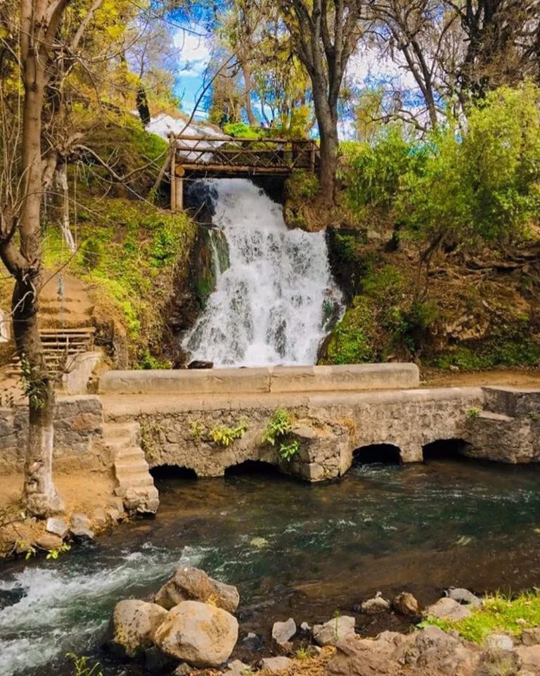 Visita San Pedro Atlixco, la bella cascada de agua del Popocatépetl