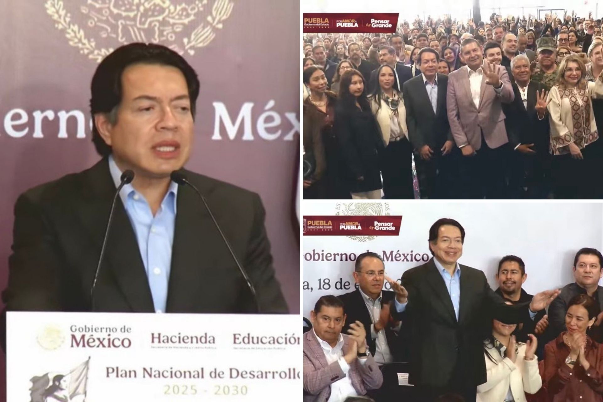 Mario Delgado pone en marcha el Plan Nacional de Desarrollo 2025-2030 en Puebla