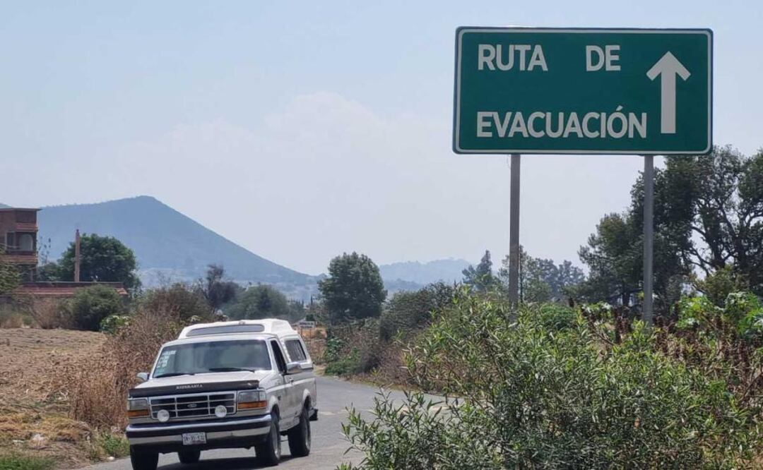 Ante la creciente actividad del coloso, se revisaron las rutas de evacuación del volcán Popocatépetl
