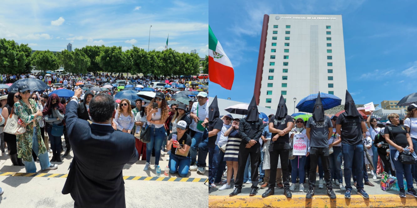 Paro de labores en las instalaciones del Poder Judicial de la Federación, en Puebla / Foto EsImagen