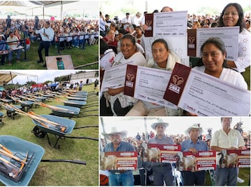 Armenta entrega 3.9 mdp de apoyos para el campo