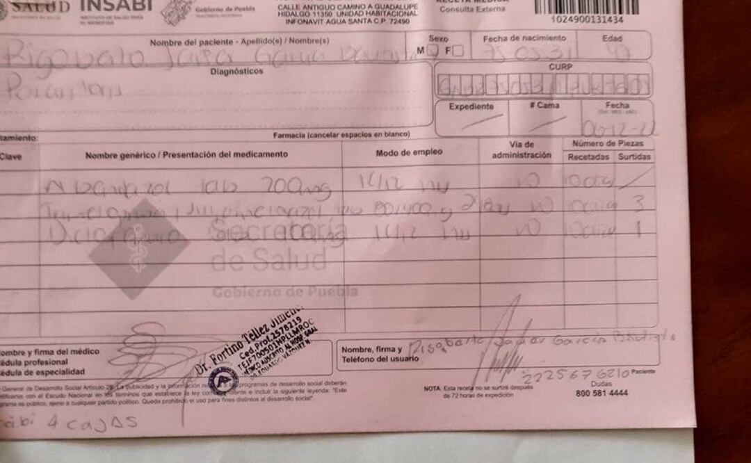 Javier García Bautista asegura que fue picado por una chinche besucona | Foto: Especial