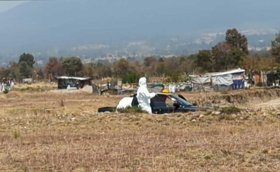 En la junta auxiliar de La Resurrección fue hallado el cadáver de un hombre en la cajuela de un taxi | foto: Agencia Es Imagen para El Universal Puebla