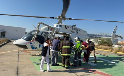 Con traslado aéreo, Gobierno de Puebla garantiza atención especializada a joven lesionado