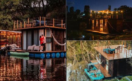 Cabañas que flotan en un lago, el destino para salir de lo común en Puebla