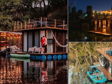 Cabañas que flotan en un lago, el destino para salir de lo común en Puebla