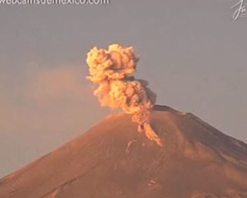 El Popo ha mantenido actividad constante desde diciembre hasta la fecha | Foto: Cenapred
