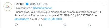 Accidente México Puebla hoy. ¿Qué pasó en Arco Norte?