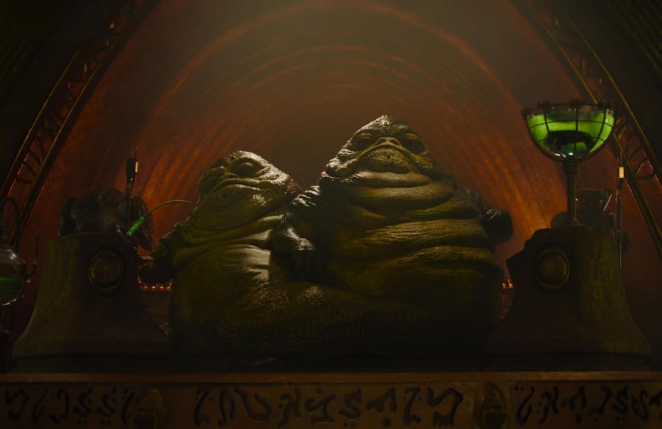 Los Hutts son una de las partes más interesantes de la película. La combinación de marionetas, animatrónicos y CGI hace de su participación algo bastante entretenido | Foto: Lucasfilm