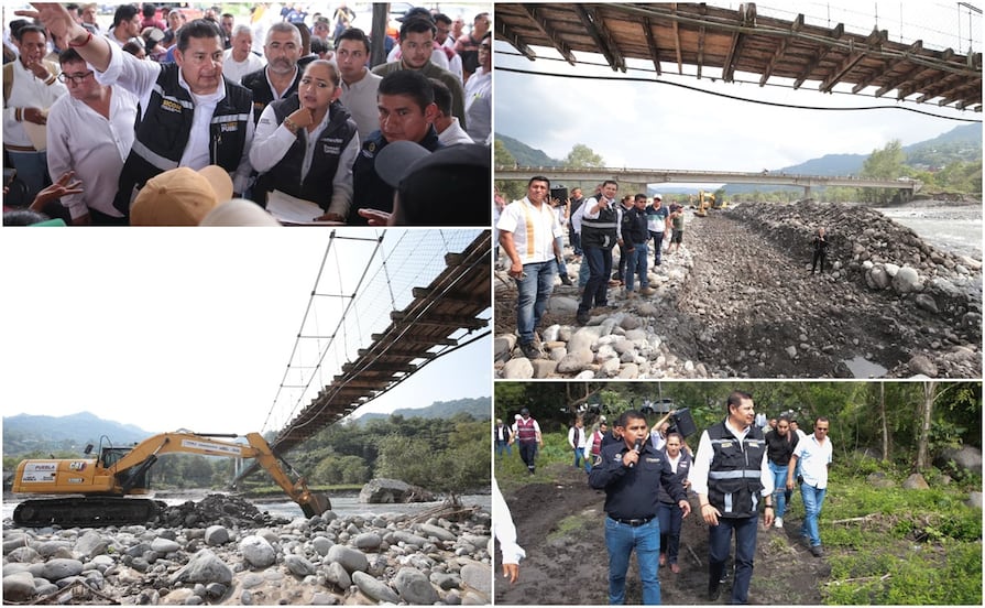 Con módulos de maquinaria, gobierno estatal previene inundaciones en sierra norte
