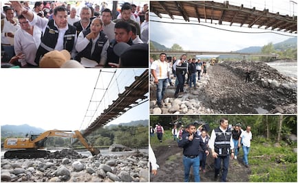 Con módulos de maquinaria, gobierno estatal previene inundaciones en sierra norte