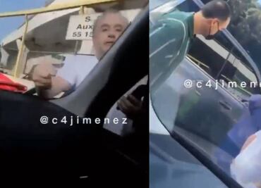 Dueño de porsche junto con sus escoltas agreden a automovilista