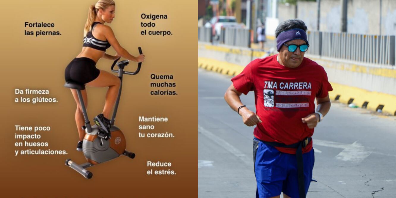 Beneficios de la caminata y el uso de la bicicleta fija / Foto: Es Imagen/ Redes Sociales: Revista CorpoSano