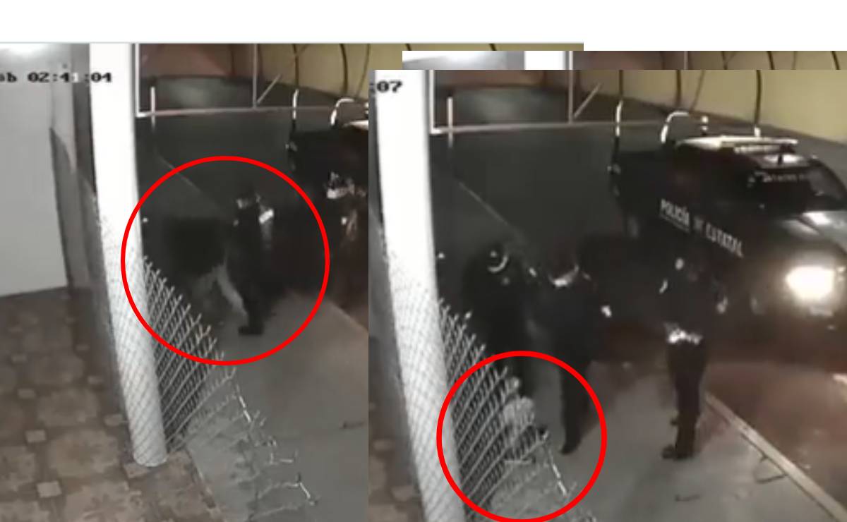 Captan a policías golpeando a conductor en Zinacantepec