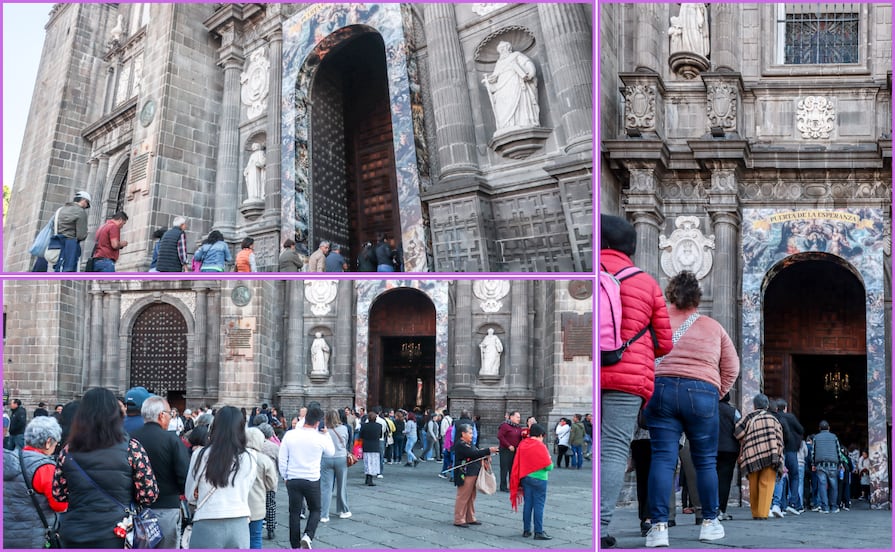 Cierra la Puerta del Perdón de la Catedral de Puebla, abrirá hasta 2050
