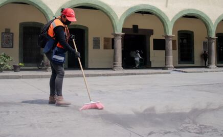Cosas que han hecho los poblanos con la ceniza del Popocatépetl