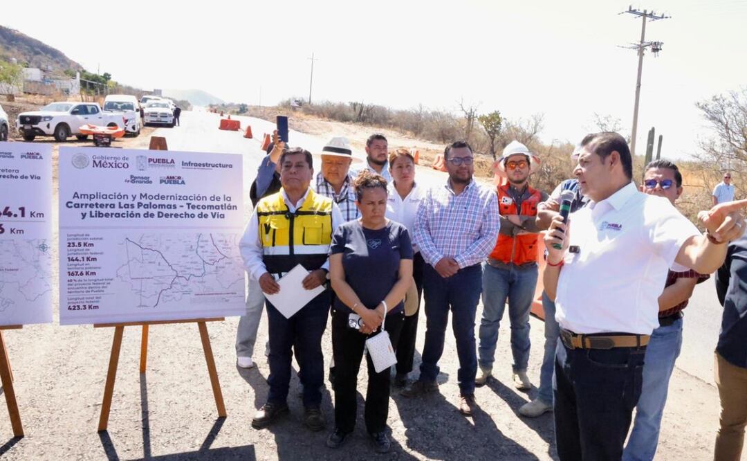 Avanza Gobierno Federal con carretera que conectará a la Mixteca Poblana con Oaxaca y Guerrero | Foto: Gobierno de Puebla.